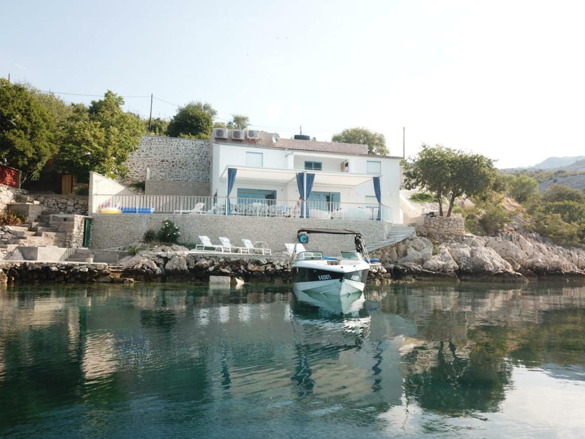 Villa Beline Direct Aan Zee, Verwarmd Zwembad En Sauna Tribanj-Kruscica Εξωτερικό φωτογραφία