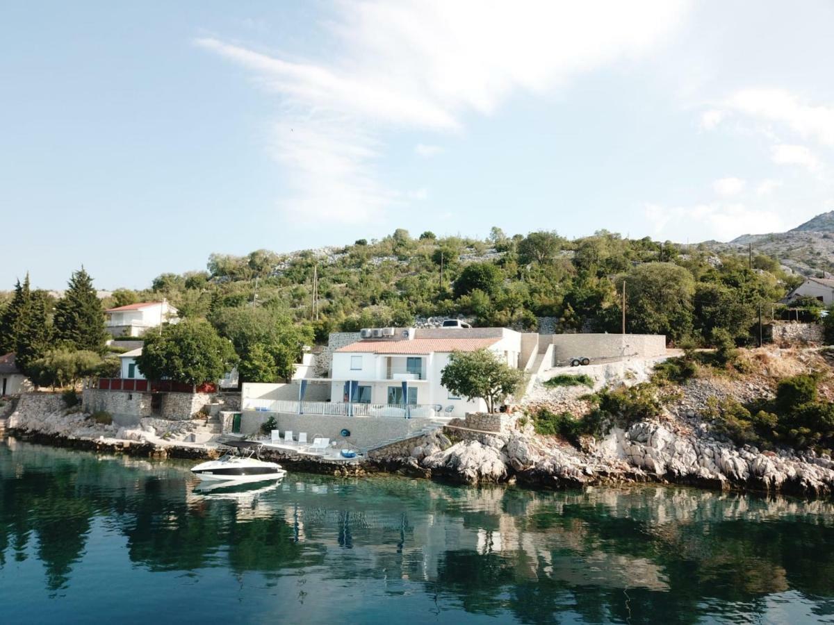 Villa Beline Direct Aan Zee, Verwarmd Zwembad En Sauna Tribanj-Kruscica Εξωτερικό φωτογραφία